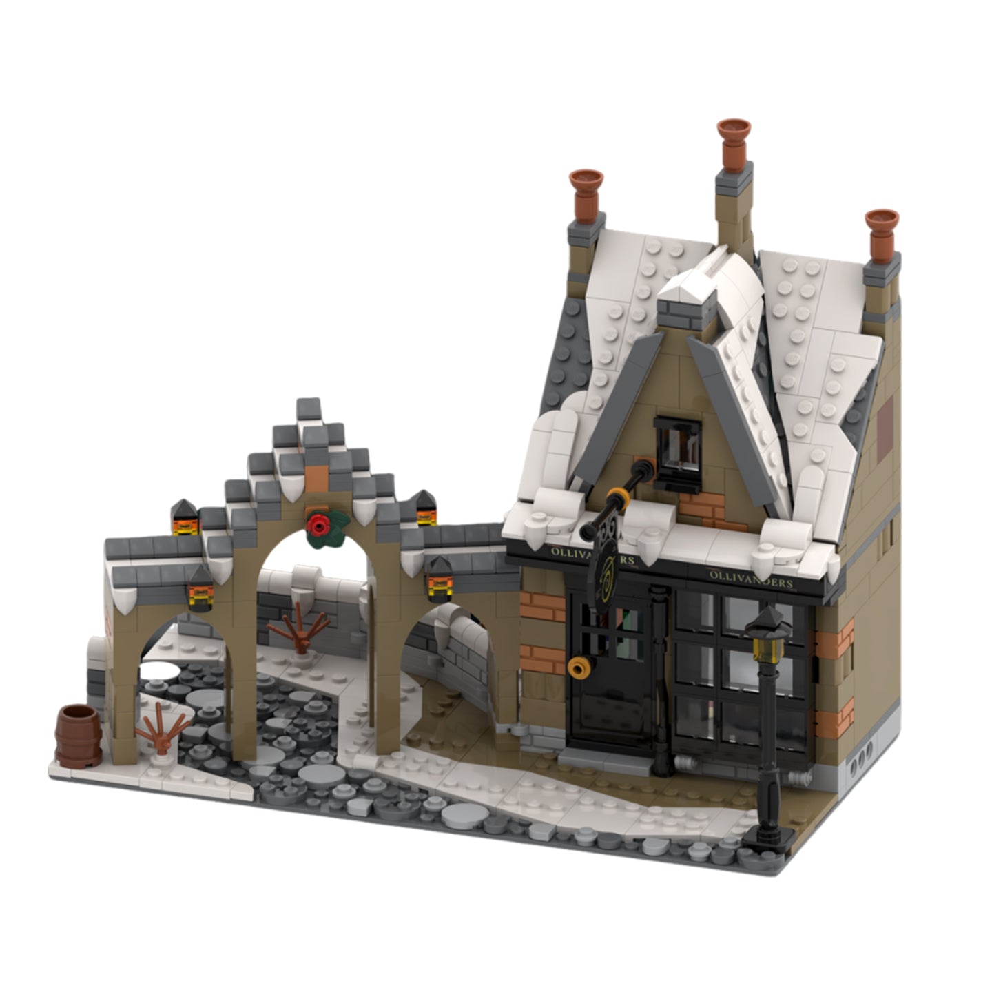 Ollivanders Wand Shop Building Set - 841 Pieces, Compatible with Lego Harry Potter