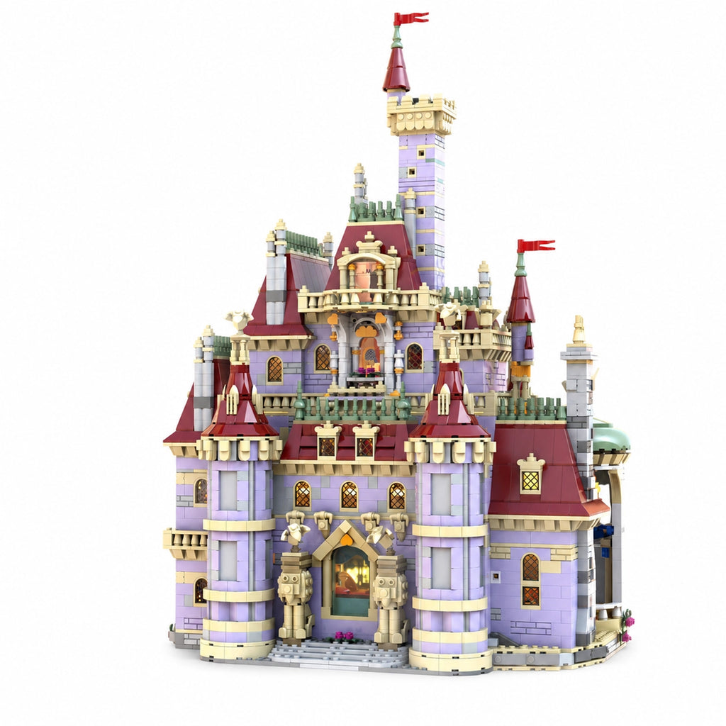 MOC Beauty and the Beast Castle Building Set | 6237 PCS Fully Enclosed Model | 100% Compatible with LEGO Bricks | Collectible Display Kit for Adults & Kids 8+