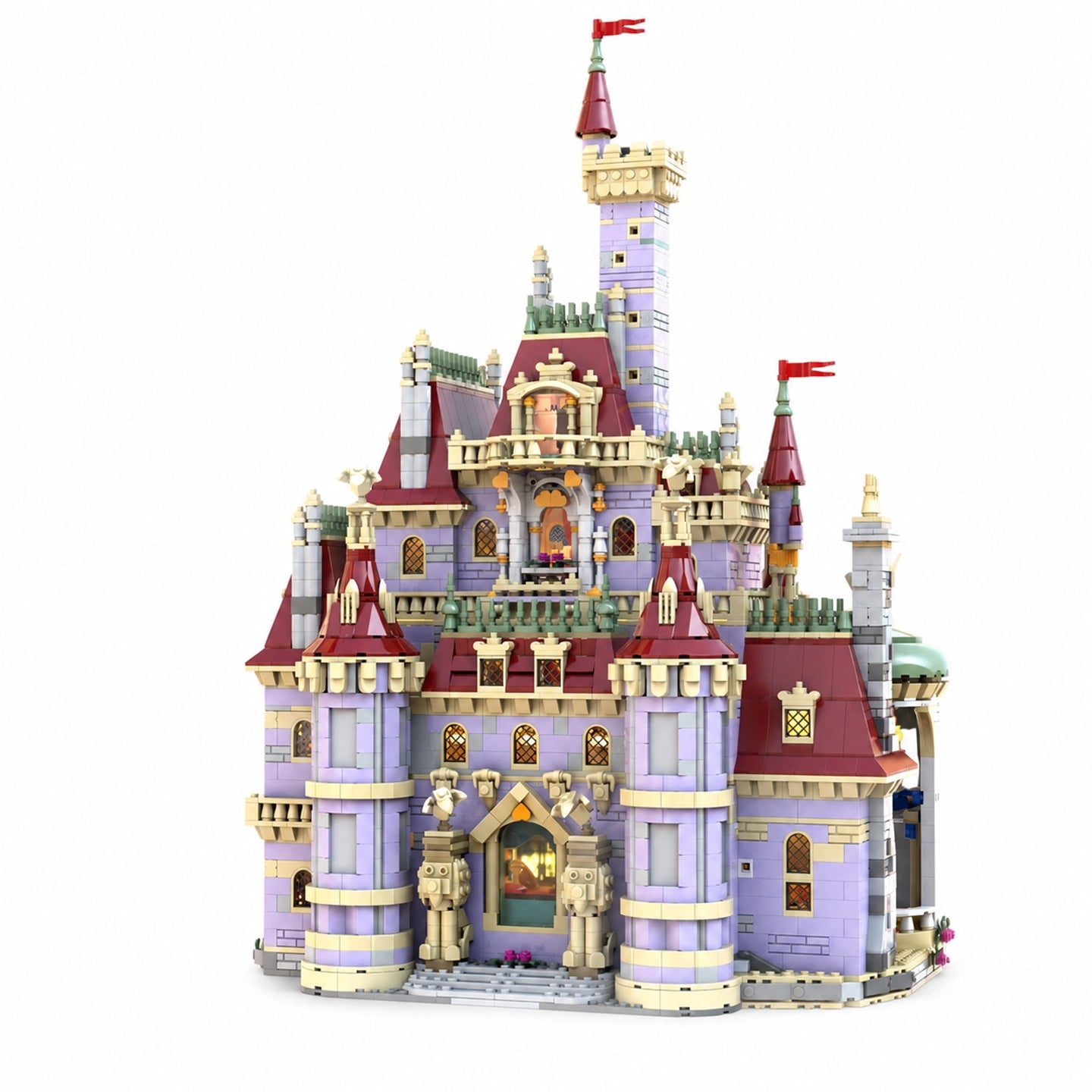 MOC Beauty and the Beast Castle Building Set | 6237 PCS Fully Enclosed Model | 100% Compatible with LEGO Bricks | Collectible Display Kit for Adults & Kids 8+