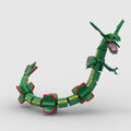 1889PCS Sky Sovereign Rayquaza Articulated Building Block Model | Lego-Compatible Collectible Dragon Brick Set | Epic Desktop Display for Adults & Kids 8+