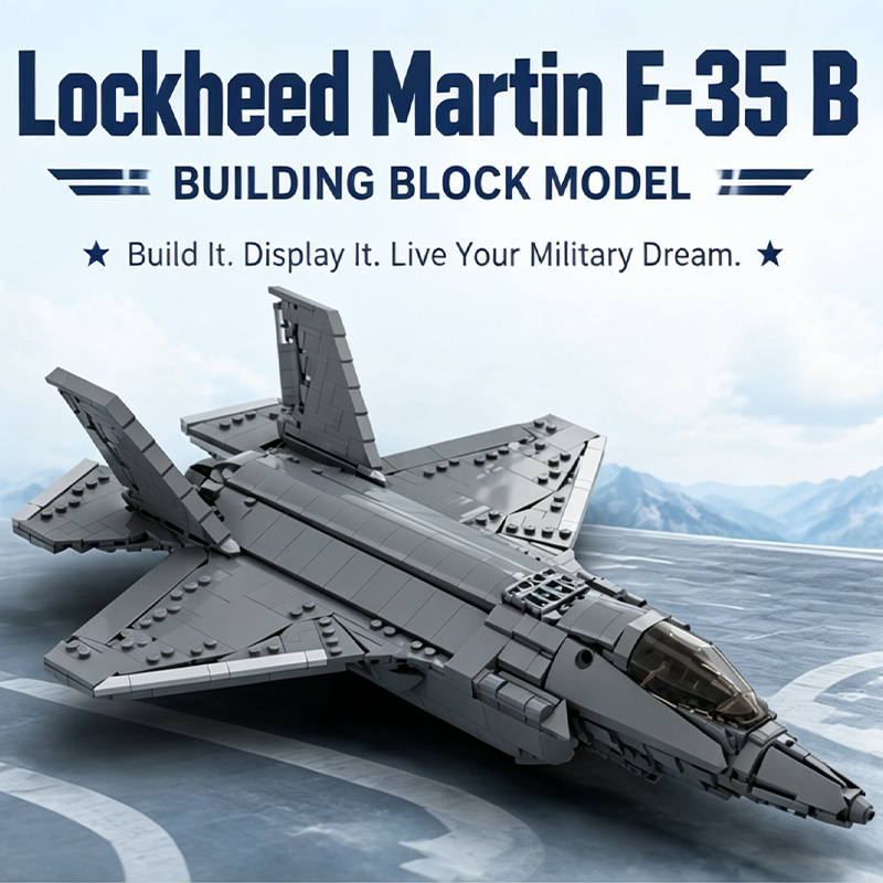 Lockheed Martin F-35 B Lightning II Building Blocks Model