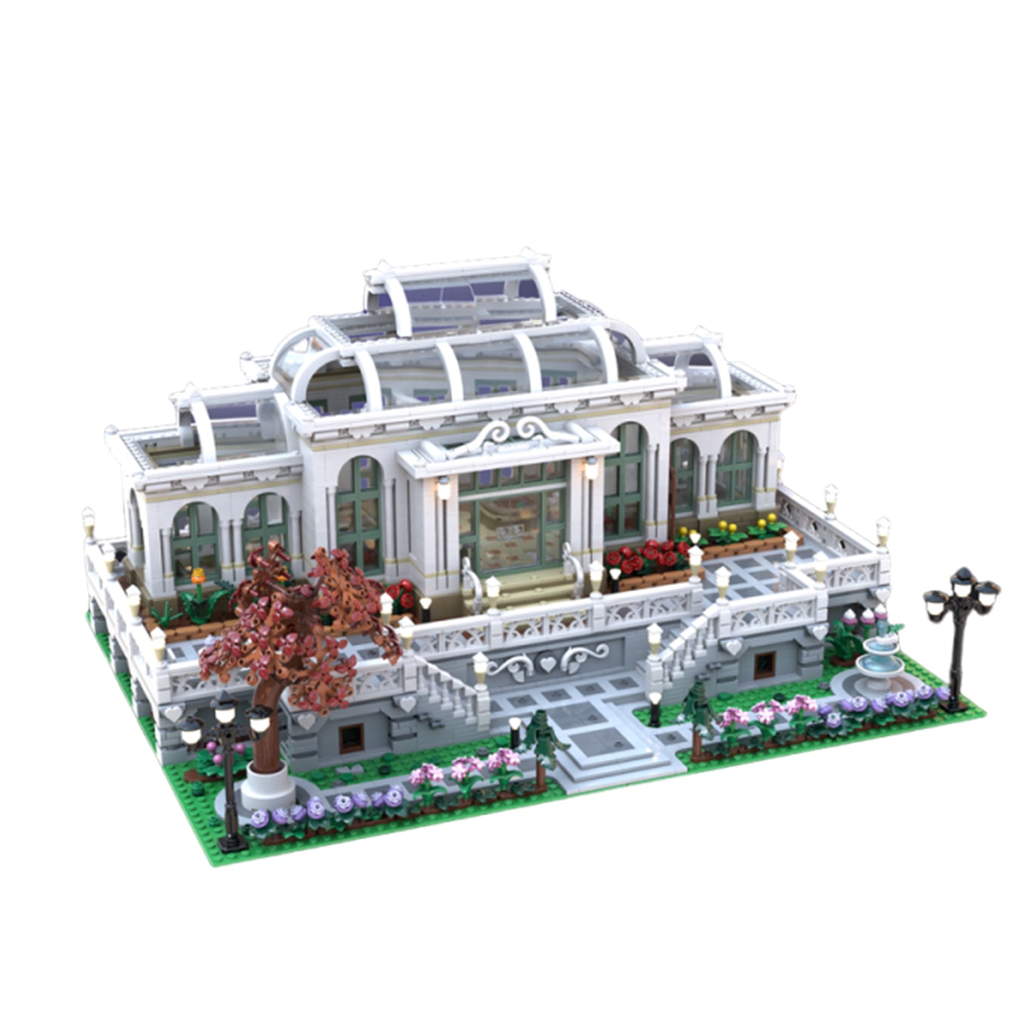 French Botanical Garden Building Blocks Set | 1593 Pieces Adult Collectible Architecture Model