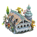 Rivendell Tower Hall Building Blocks Set | 100% Compatible with Lego | Lord of the Rings Elven Architecture Collectible Model for Adults & Kids