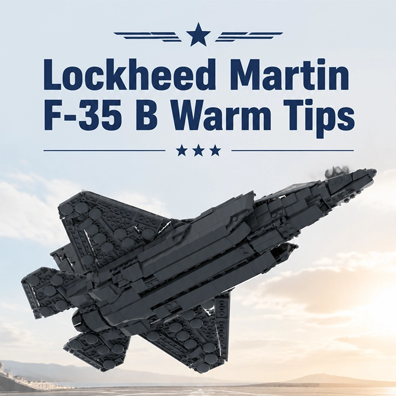 Lockheed Martin F-35 B Lightning II Building Blocks Model