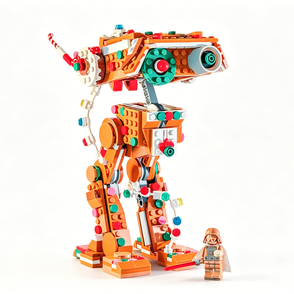 Gingerbread BD-1 MOC Building Set, 511 Pcs Star Wars Christmas Building Blocks, 100% Compatible with Lego, Creative Holiday Gift for Kids Adults Ages 8+