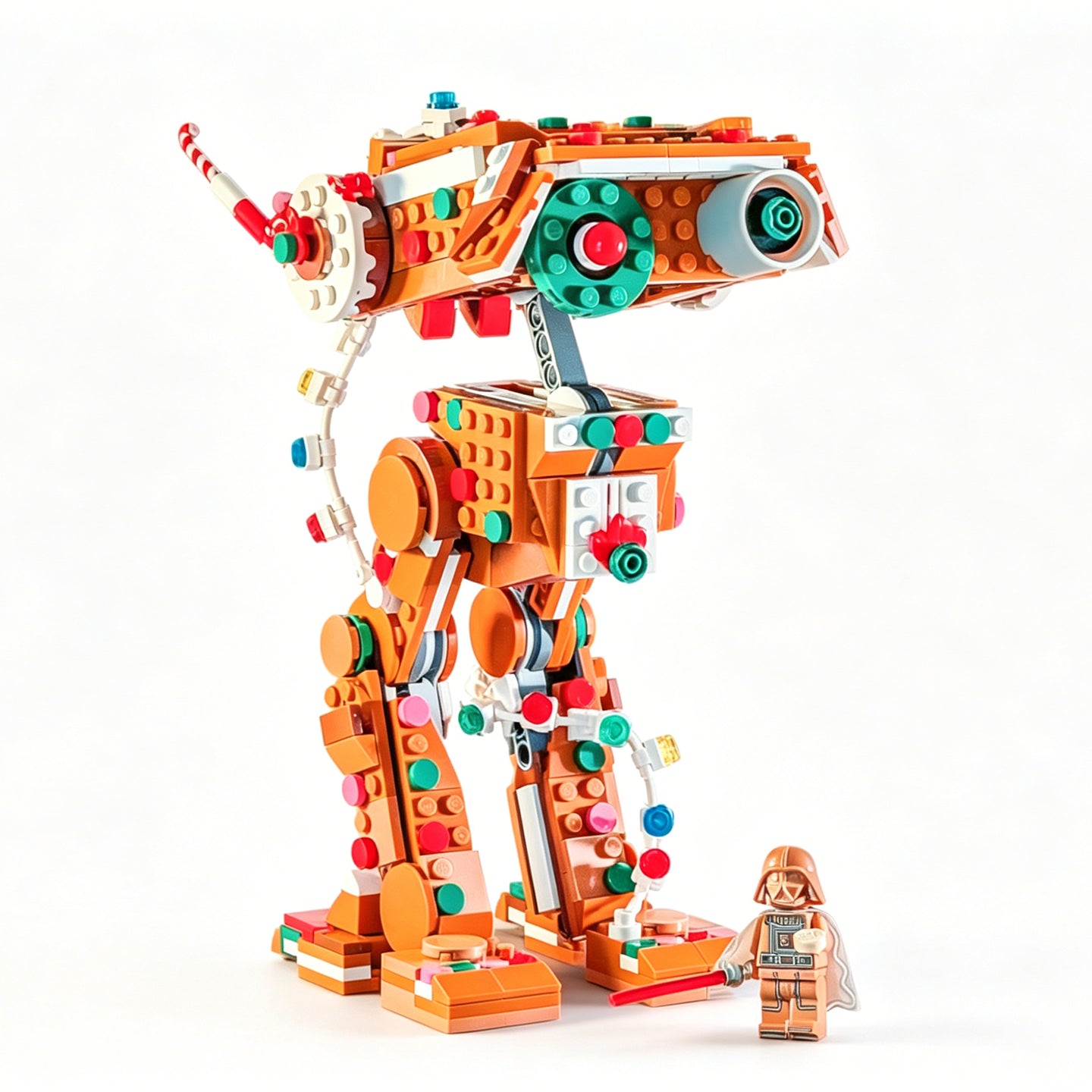Gingerbread BD-1 MOC Building Set, 511 Pcs Star Wars Christmas Building Blocks, 100% Compatible with Lego, Creative Holiday Gift for Kids Adults Ages 8+