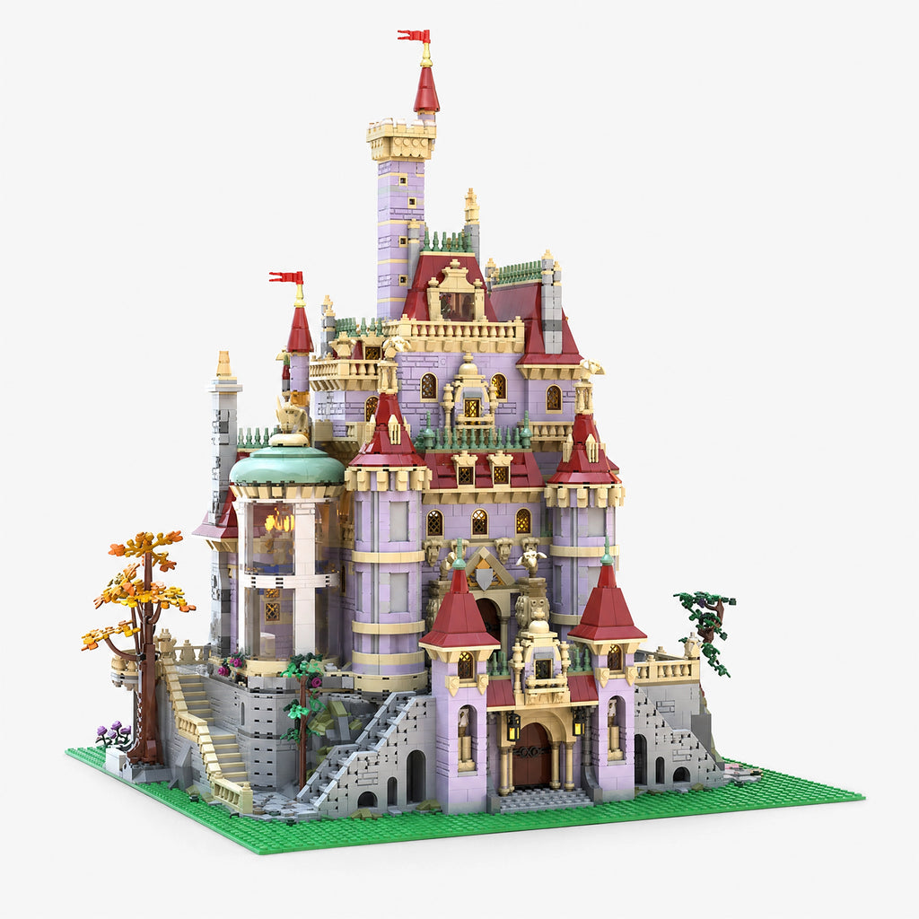 9469PCS Beauty and The Beast Castle Building Blocks Set, Upgraded Magical Princess Castle Bricks Kit Compatible with Lego, Collectible Display Model for Adults and Kids