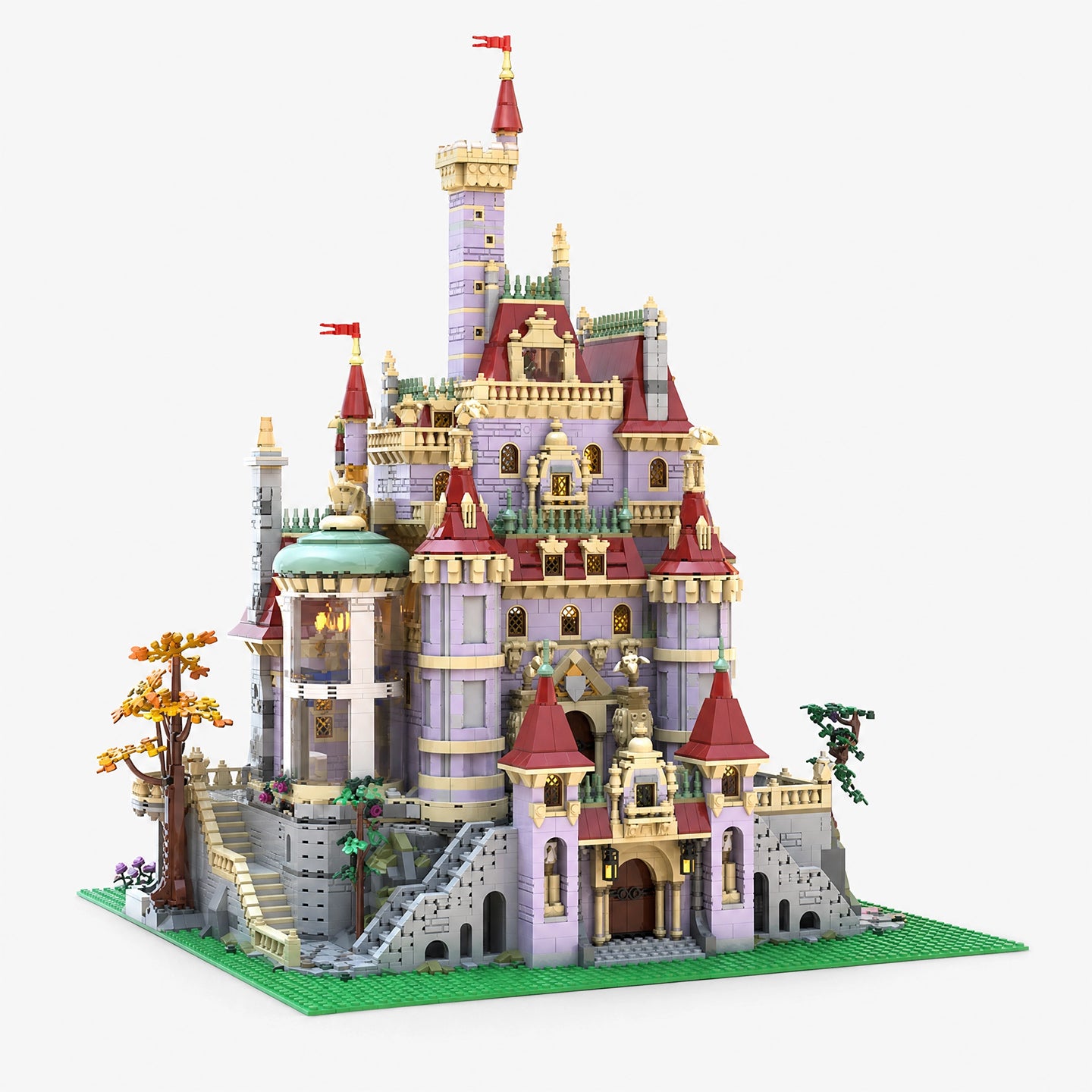 9469PCS Beauty and The Beast Castle Building Blocks Set, Upgraded Magical Princess Castle Bricks Kit Compatible with Lego, Collectible Display Model for Adults and Kids