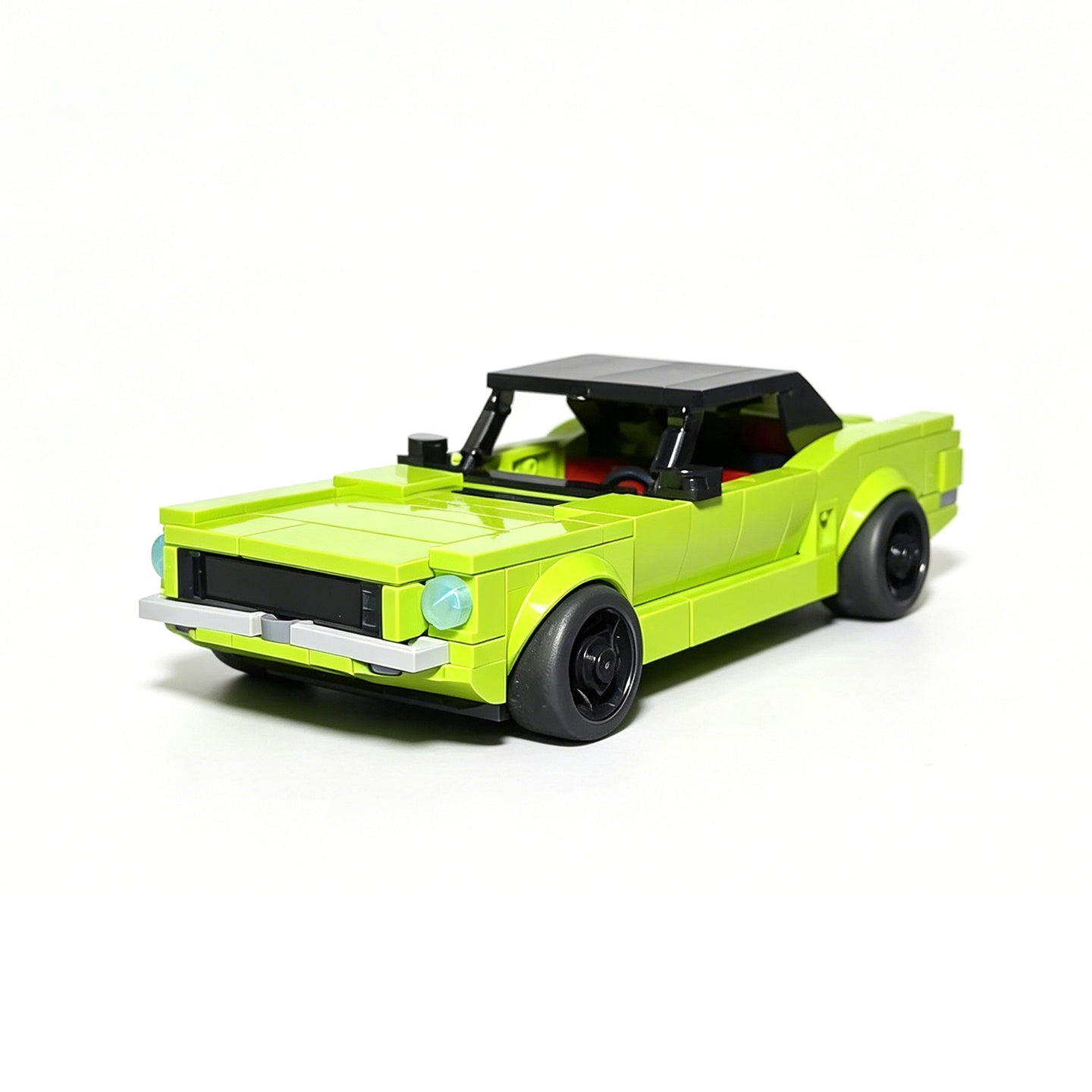 1965 Ford Mustang Building Blocks Car - 100% LEGO Compatible Speed Champions Style MOC Toy for Adults & Kids 9+
