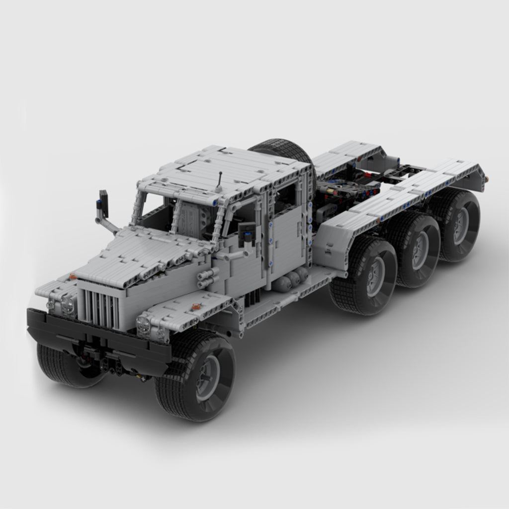 1889PCS MOC Heavy Duty Military Transport Truck Building Set, Technical Mechanical Bricks Kit, Compatible with Lego Bricks, Advanced Construction Toy for Ages 8+