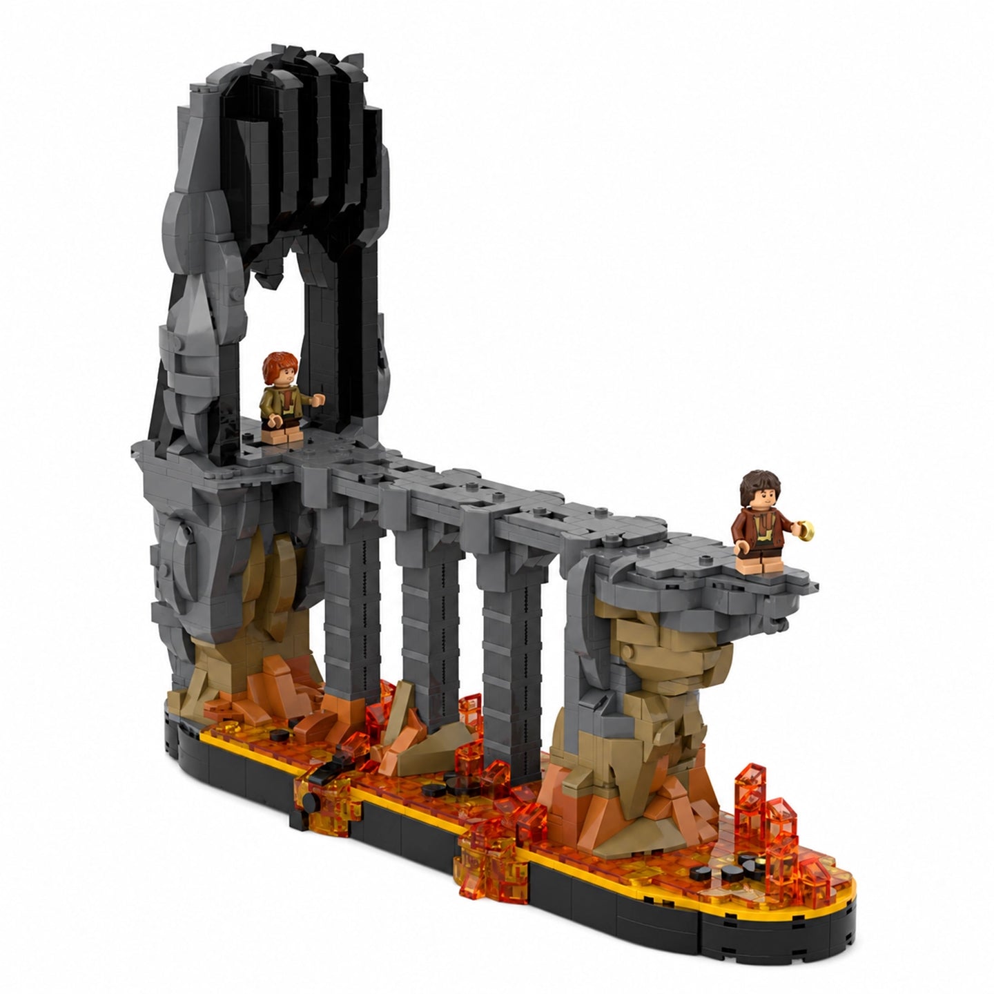 Lord of the Rings Mount Doom Building Blocks Set, Compatible with Lego, 1864pcs LOTR Scene Model for Adults & Fans