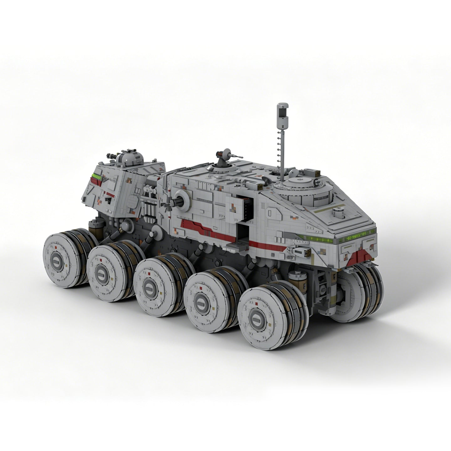 HAVW A6 Juggernaut Heavy Turbo Tank Building Kit | Minifigure Scale MOC Model with Detailed Interior | Compatible with Lego Bricks & Minifigures
