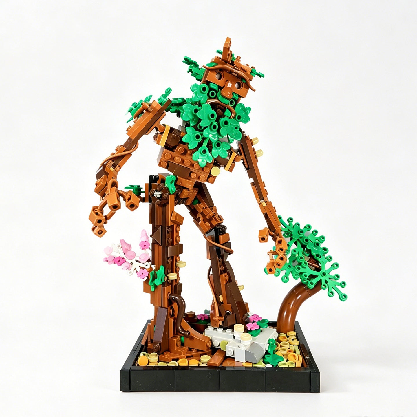 Lord of the Rings Treebeard Ent Building Blocks - MOC Fangorn Forest Tree Figure Toy for Adults & Kids