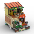 Lego Compatible Riviera Restaurant Expansion Building Set - 842 PCS Joie Mediterranean Street View Bricks Kit, DIY Collectible Toy for Kids & Adults Ages 8+