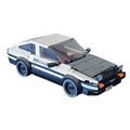 Initial D Toyota AE86 Building Block Car Model with Display Case, DIY Assemble Bricks Set for Adults & Kids, Collectible Anime Drift Car Toy