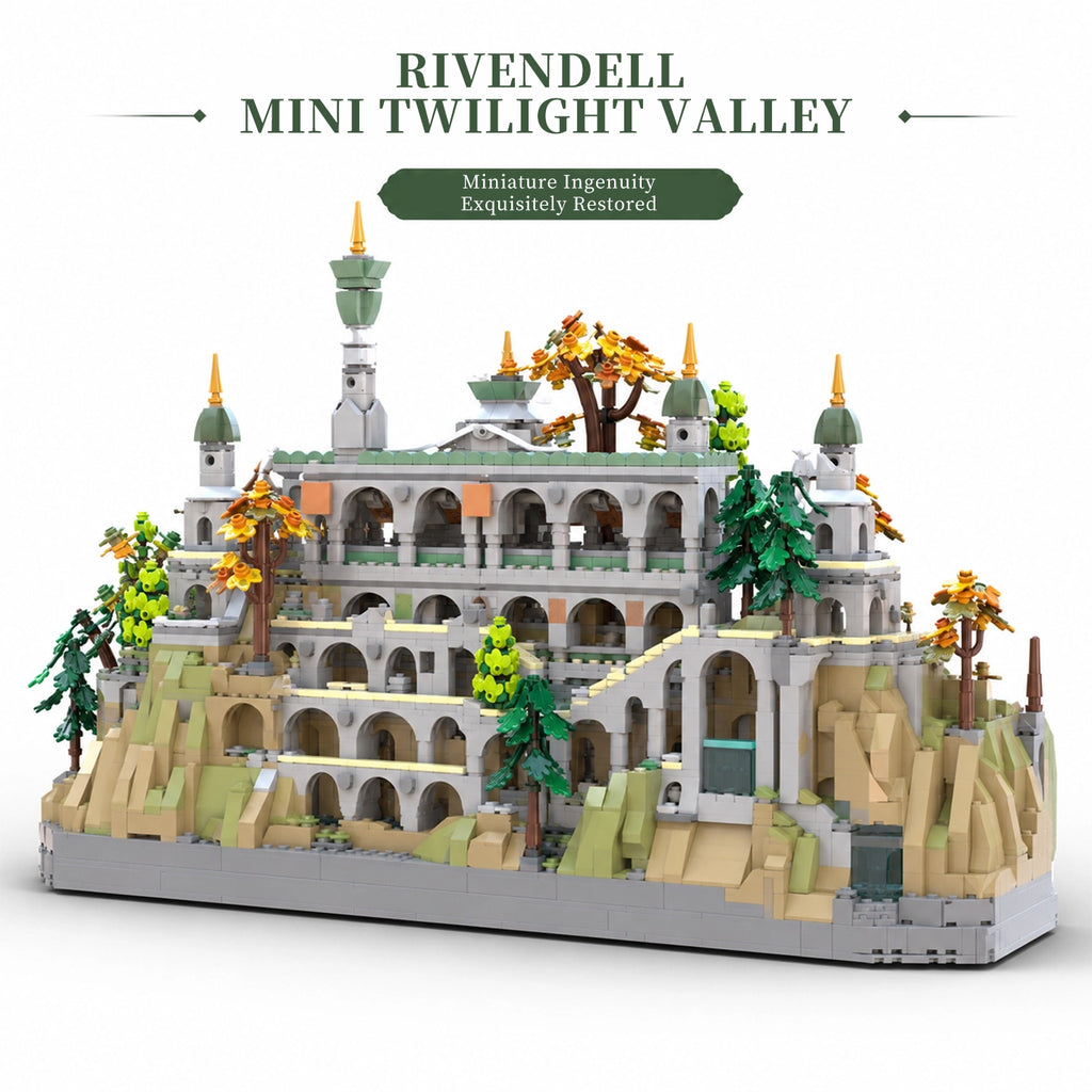 Rivendell Mini Building Set | 4372PCS LOTR Twilight Valley | 100% LEGO Compatible