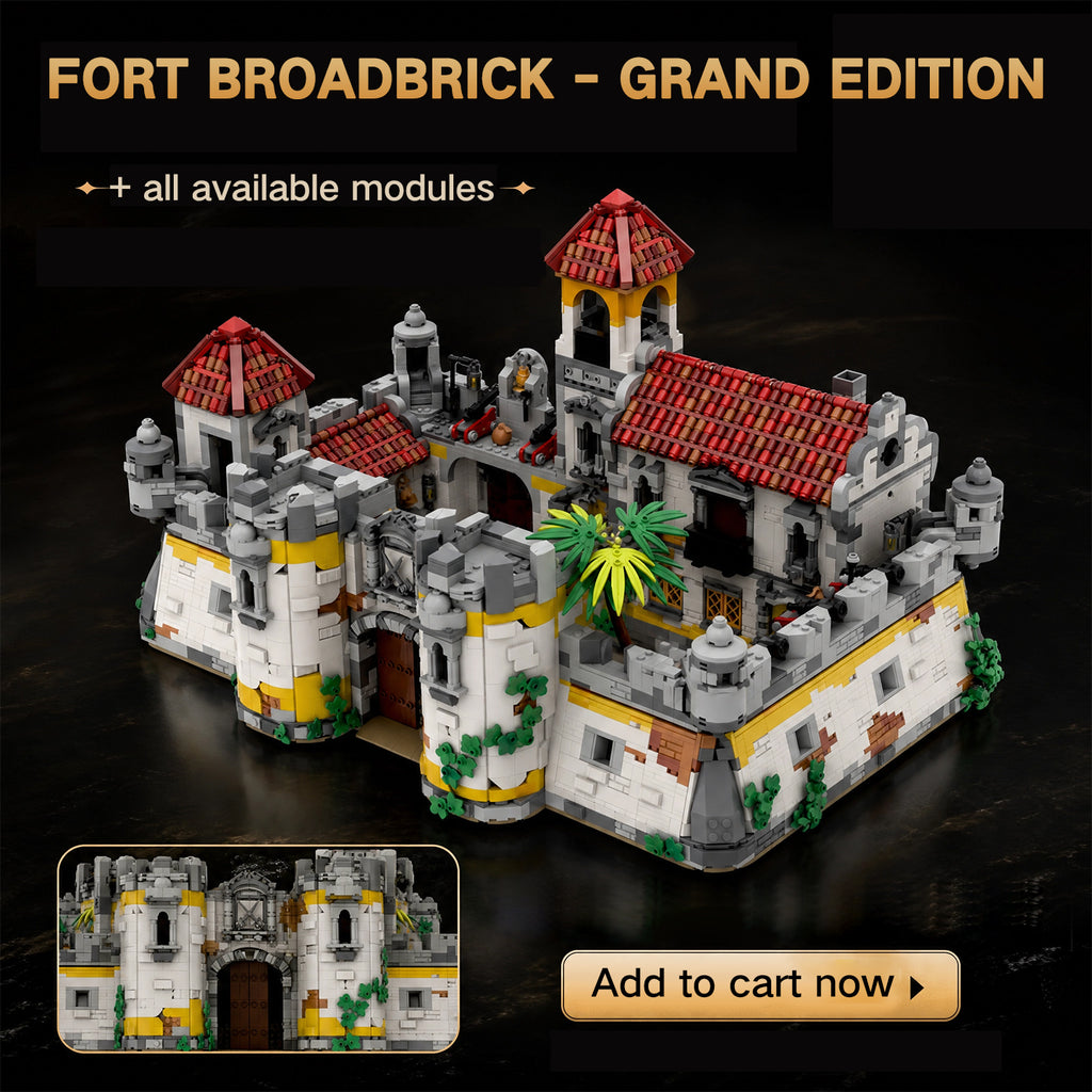 Fort Broadbrick Grand Edition Full Module Fortress Building Blocks Set | 100% Lego-Compatible