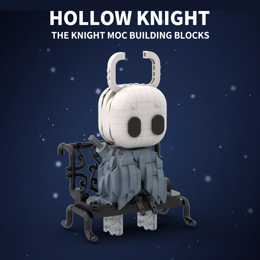 Hollow Knight The Knight MOC Building Blocks Set, 668PCS Compatible with Lego, Collectible Game Figure with Bench, Gift for Gamers & Builders Ages 8+