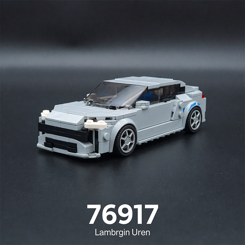 76917 MOC Building Kit, Nissan Skyline GT-R R34 & Lamborghini Urus, 100% LEGO Speed Champions Compatible, 8 Stud Wide Collectible Car Model