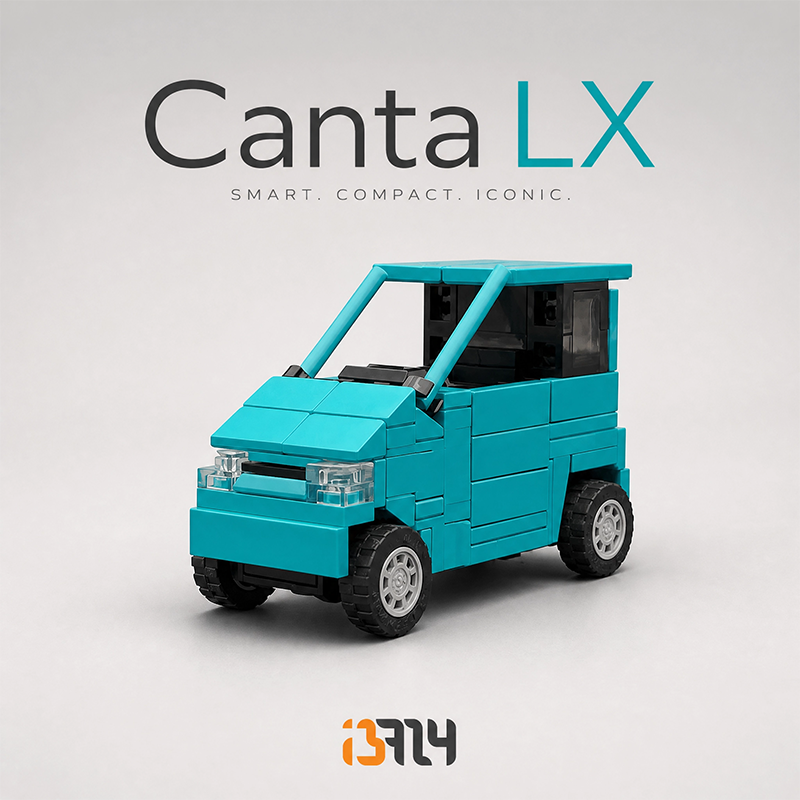 Canta LX Brick Car MOC Building Kit, Compatible with LEGO Speed Champions 76903, No Stickers All Printed Parts, Collectible Mini Car Model for Adults and Kids