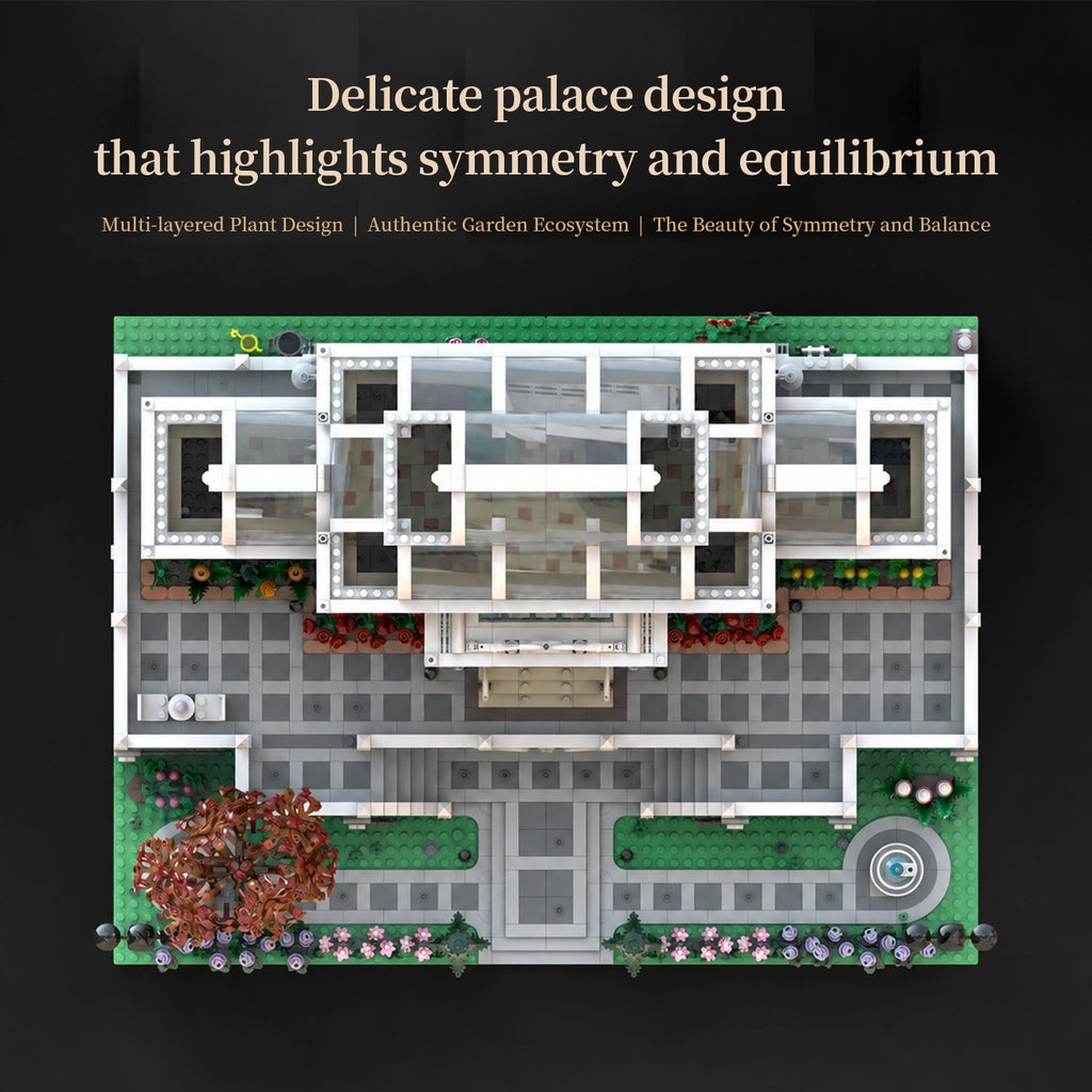 French Botanical Garden Building Blocks Set | 1593 Pieces Adult Collectible Architecture Model