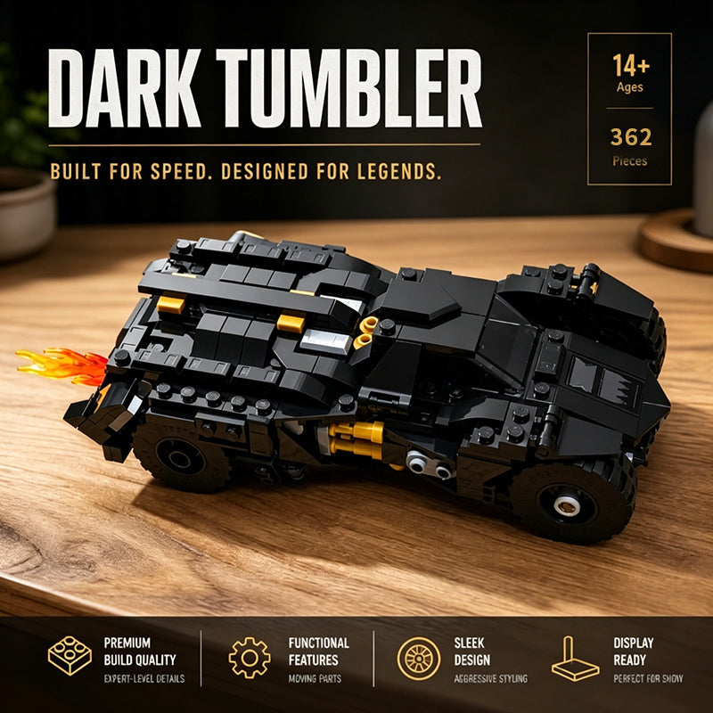 Arkham Knight Batmobile MOC Instructions for LEGO 76303 Tumbler - Alternate Build