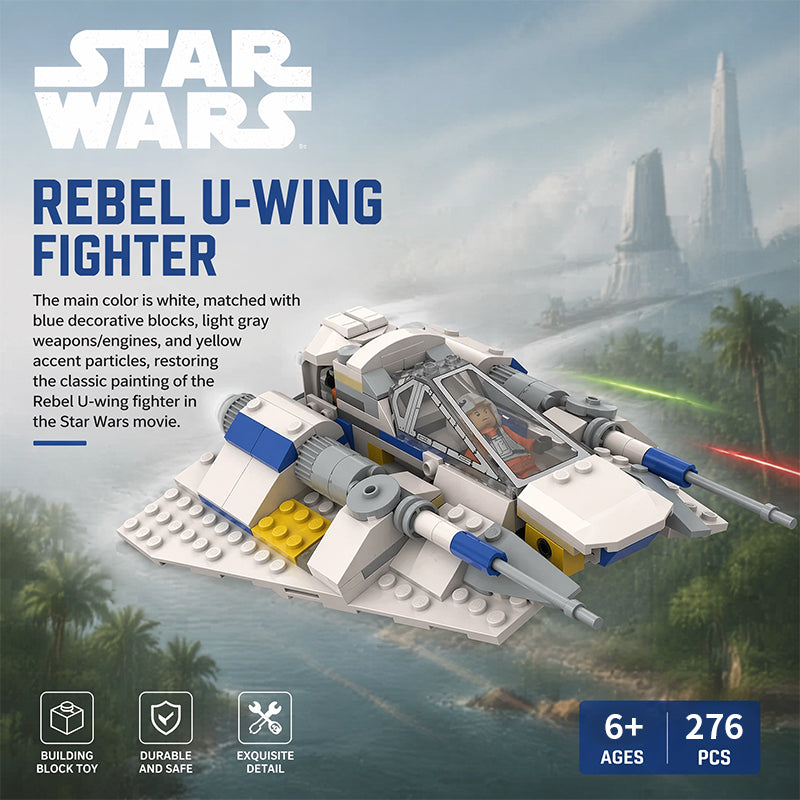 New Republic Advanced Snowspeeder Building Kit | Alternate Build for Lego 75460 X-Wing | Lego Compatible Star Wars MOC