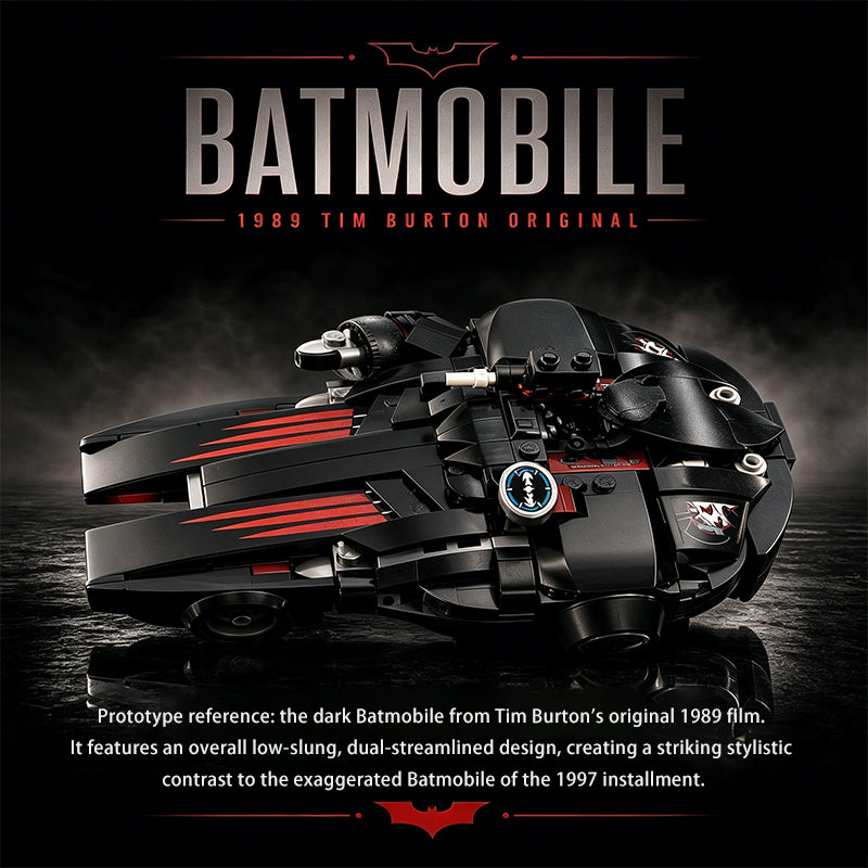 Lego-Compatible Millennium Batmobile Building Set | 228PCS DC Batman Toy with Exclusive Minifigure