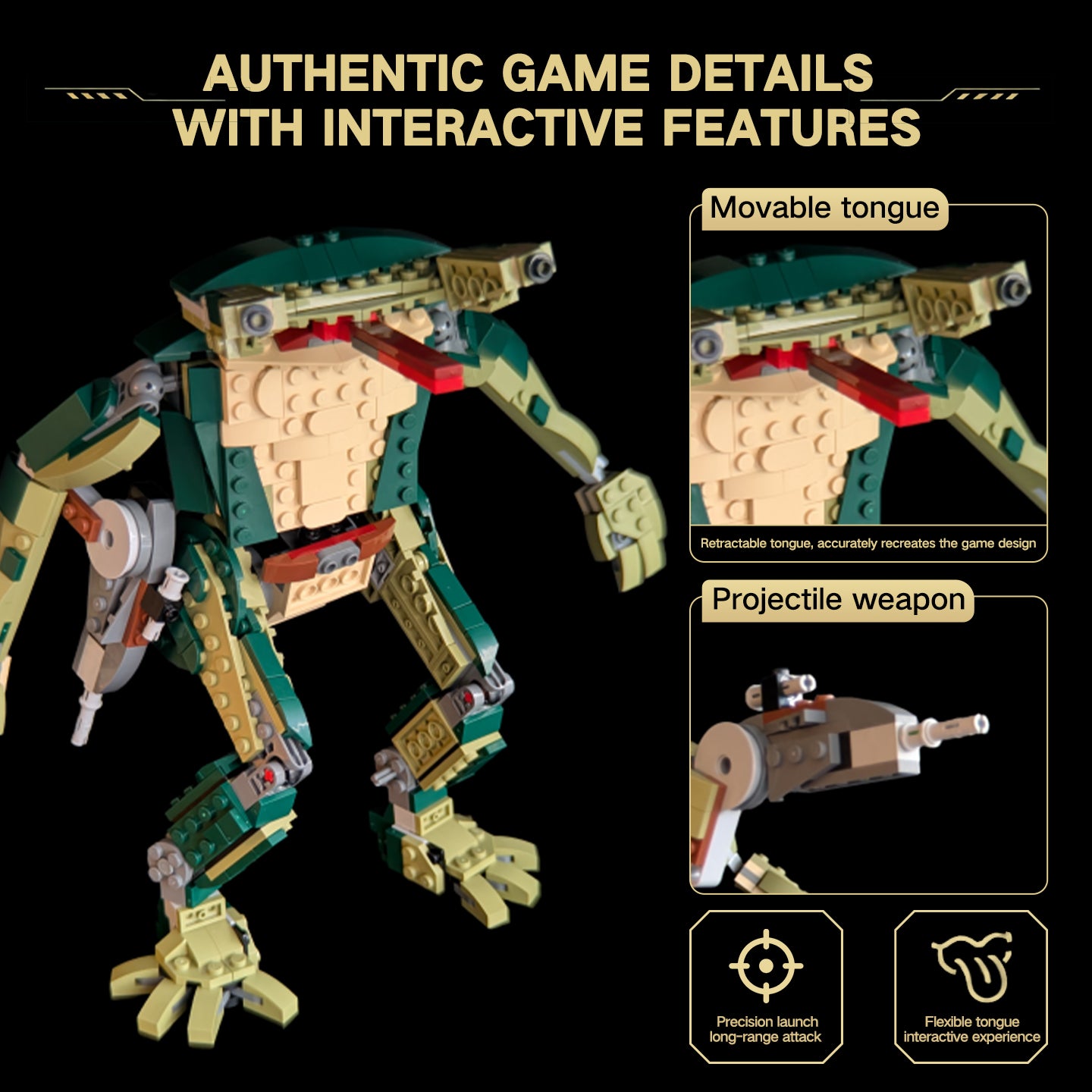 Teenage Mutant Ninja Turtle Mech Building Blocks | Highly Posable Action Figure Toy for Adults & Kids