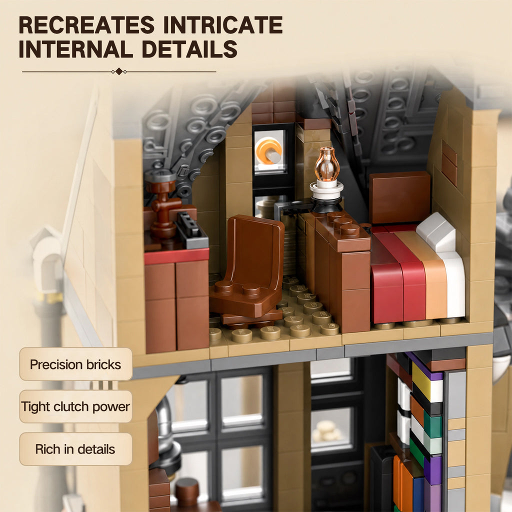 Ollivanders Wand Shop Building Set - 841 Pieces, Compatible with Lego Harry Potter