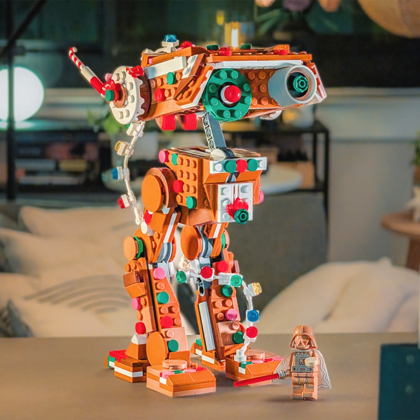 Gingerbread BD-1 MOC Building Set, 511 Pcs Star Wars Christmas Building Blocks, 100% Compatible with Lego, Creative Holiday Gift for Kids Adults Ages 8+
