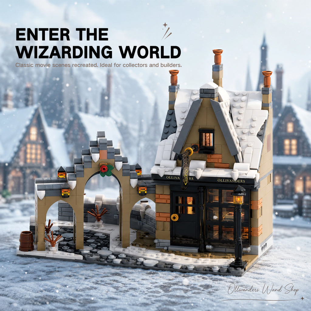 Ollivanders Wand Shop Building Set - 841 Pieces, Compatible with Lego Harry Potter