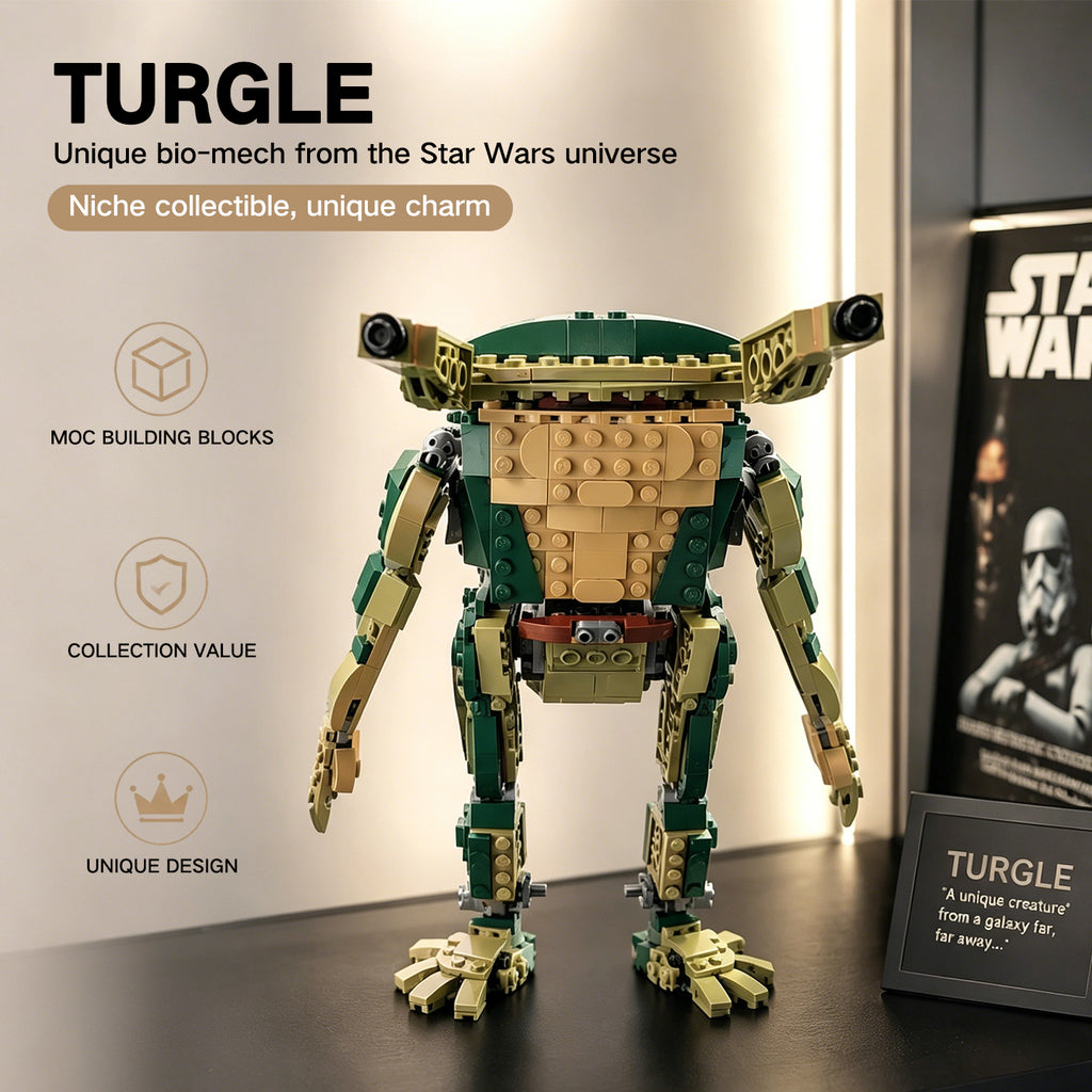 Teenage Mutant Ninja Turtle Mech Building Blocks | Highly Posable Action Figure Toy for Adults & Kids