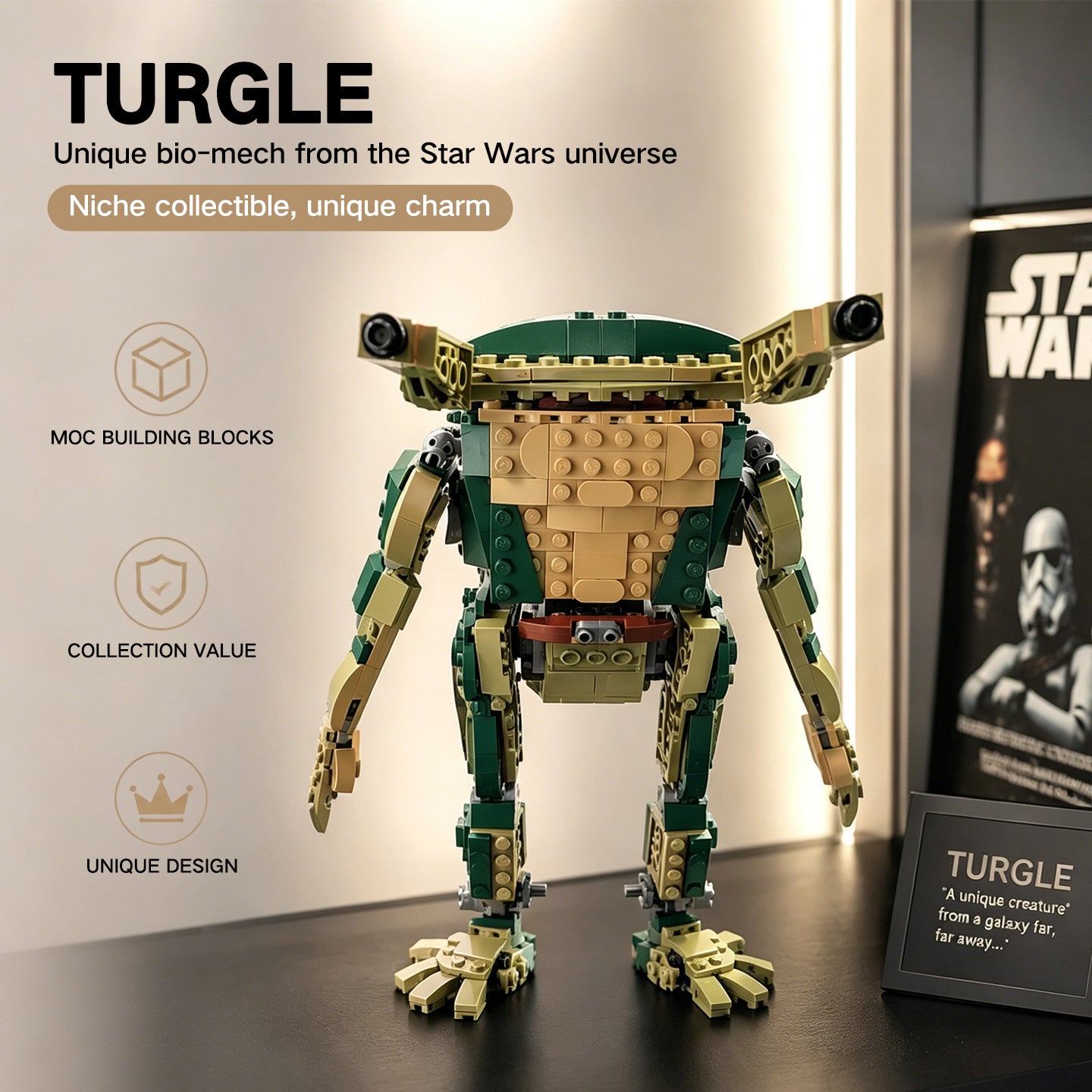 Teenage Mutant Ninja Turtle Mech Building Blocks | Highly Posable Action Figure Toy for Adults & Kids