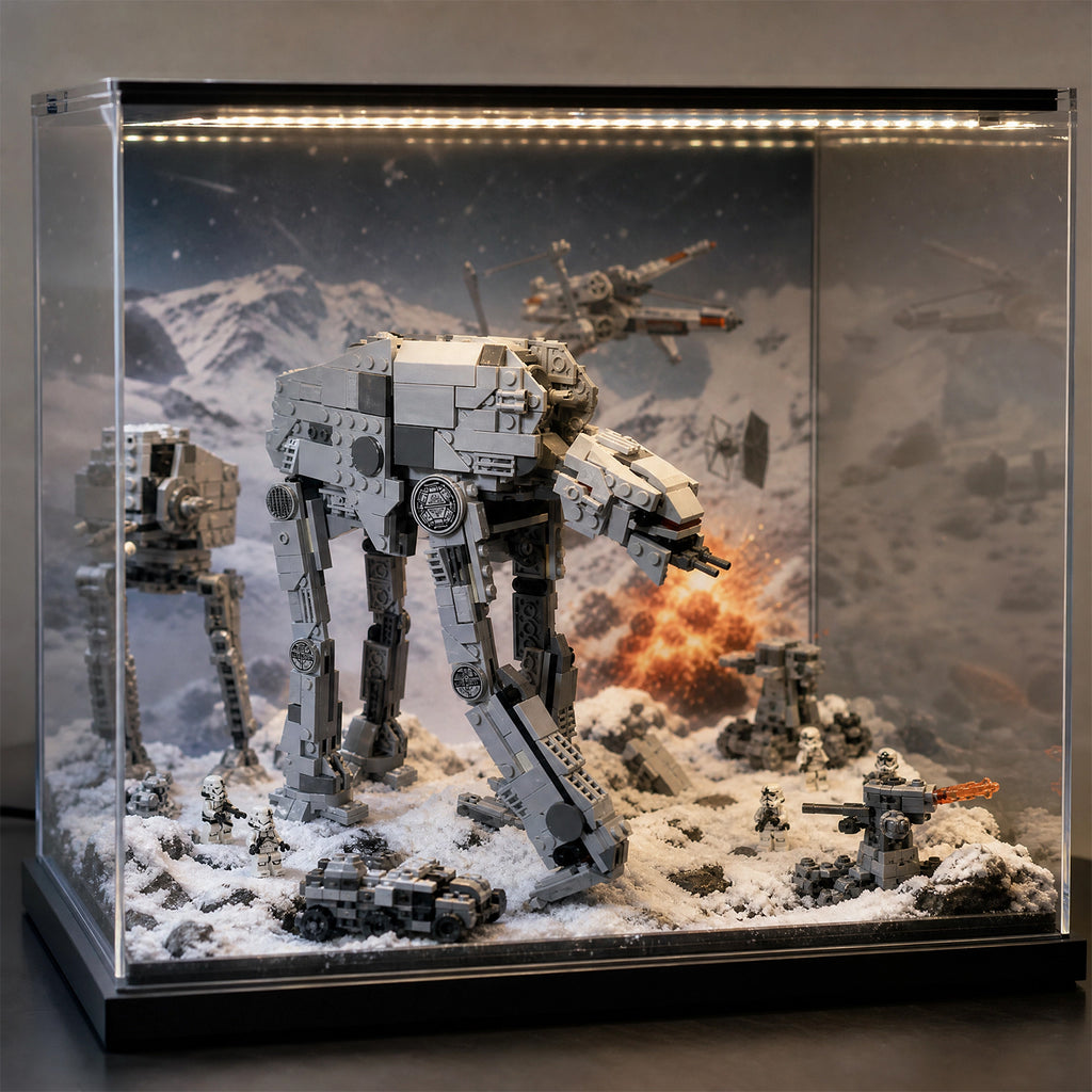 Midi Scale AT-M6 Walker Building Set, 655 PCS Star Wars All Terrain MegaCaliber Six Model Kit, Compatible with LEGO Bricks, Collectible Display Toy for Adults and Kids 8+
