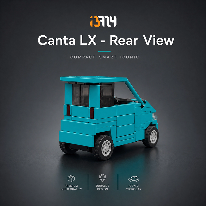 Canta LX Brick Car MOC Building Kit, Compatible with LEGO Speed Champions 76903, No Stickers All Printed Parts, Collectible Mini Car Model for Adults and Kids