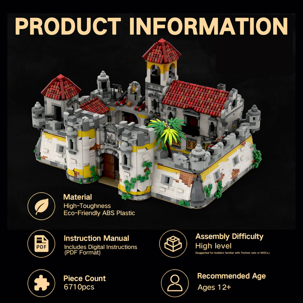 Fort Broadbrick Grand Edition Full Module Fortress Building Blocks Set | 100% Lego-Compatible
