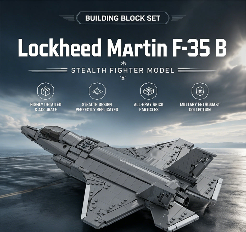 Lockheed Martin F-35 B Lightning II Building Blocks Model